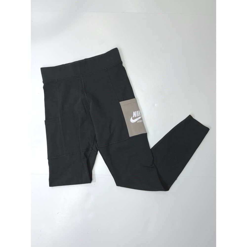Nike Sportswear Womens Black High Waisted Leggings with Pockets Size S Small
